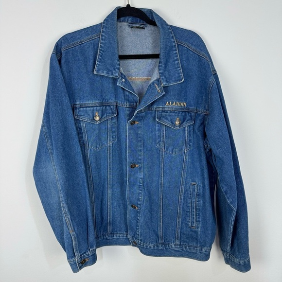 Aladdin Las Vegas Embroidered Denim Jean Jacket - Picture 2 of 5